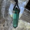 Green Siberian Quartz Double-Terminated Pendant on Cord – A Symbol of Renewal and Harmony