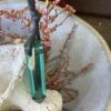 Green Siberian Quartz Double-Terminated Pendant on Cord – A Symbol of Renewal and Harmony