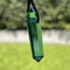 Green Siberian Quartz Double-Terminated Pendant on Cord – A Symbol of Renewal and Harmony