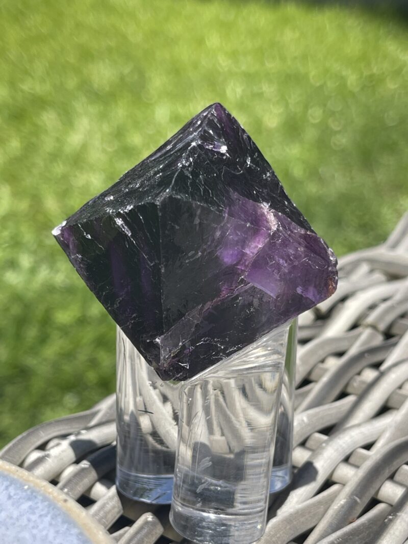 Mystical Deep Purple Octahedron – Approx. 56mm