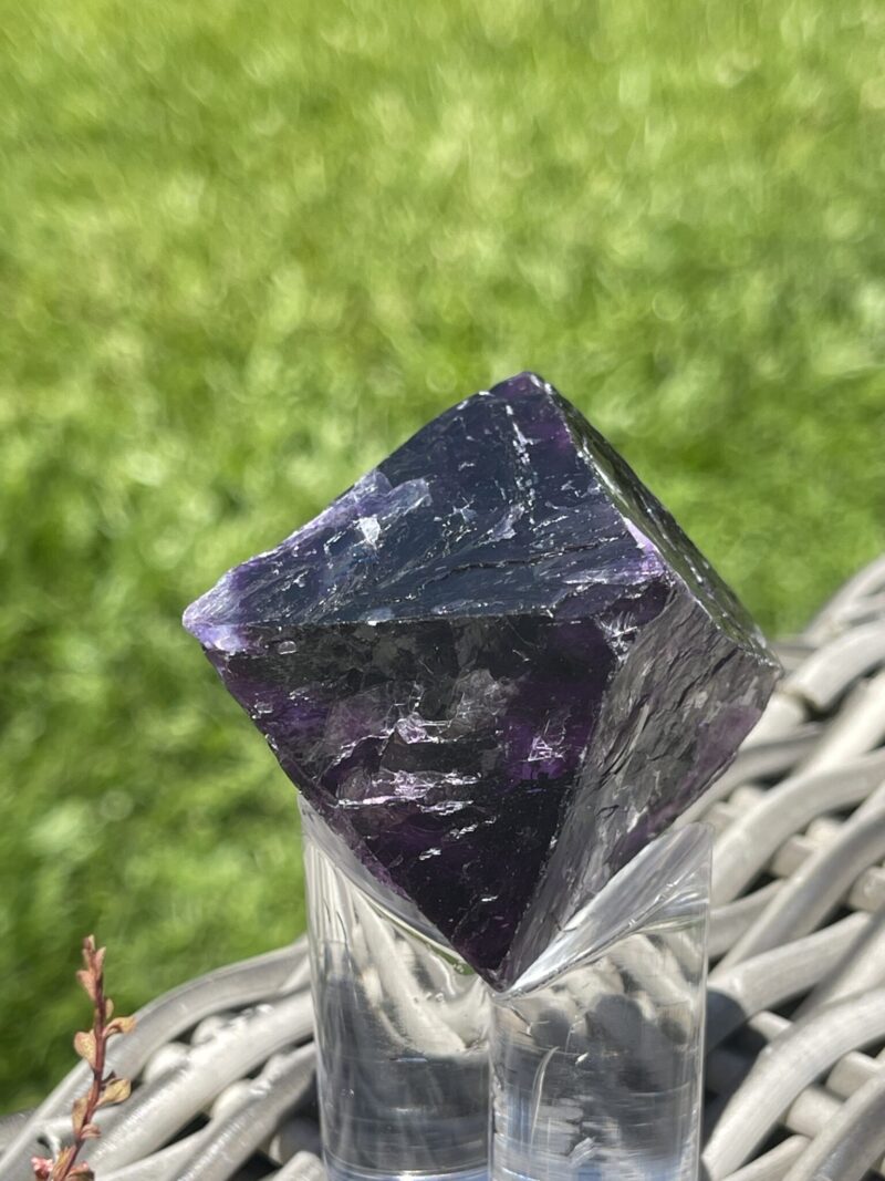 Mystical Deep Purple Octahedron – Approx. 56mm