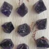 Mystical Deep Purple Octahedron – Approx. 42mm