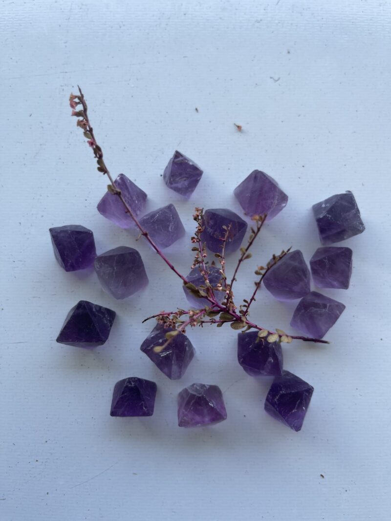 Gorgeous Purple Fluorite Octahedrons – Tiny Treasures