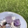 Lilac Fluorite Octahedrons – A Pair of Balance and Intuition