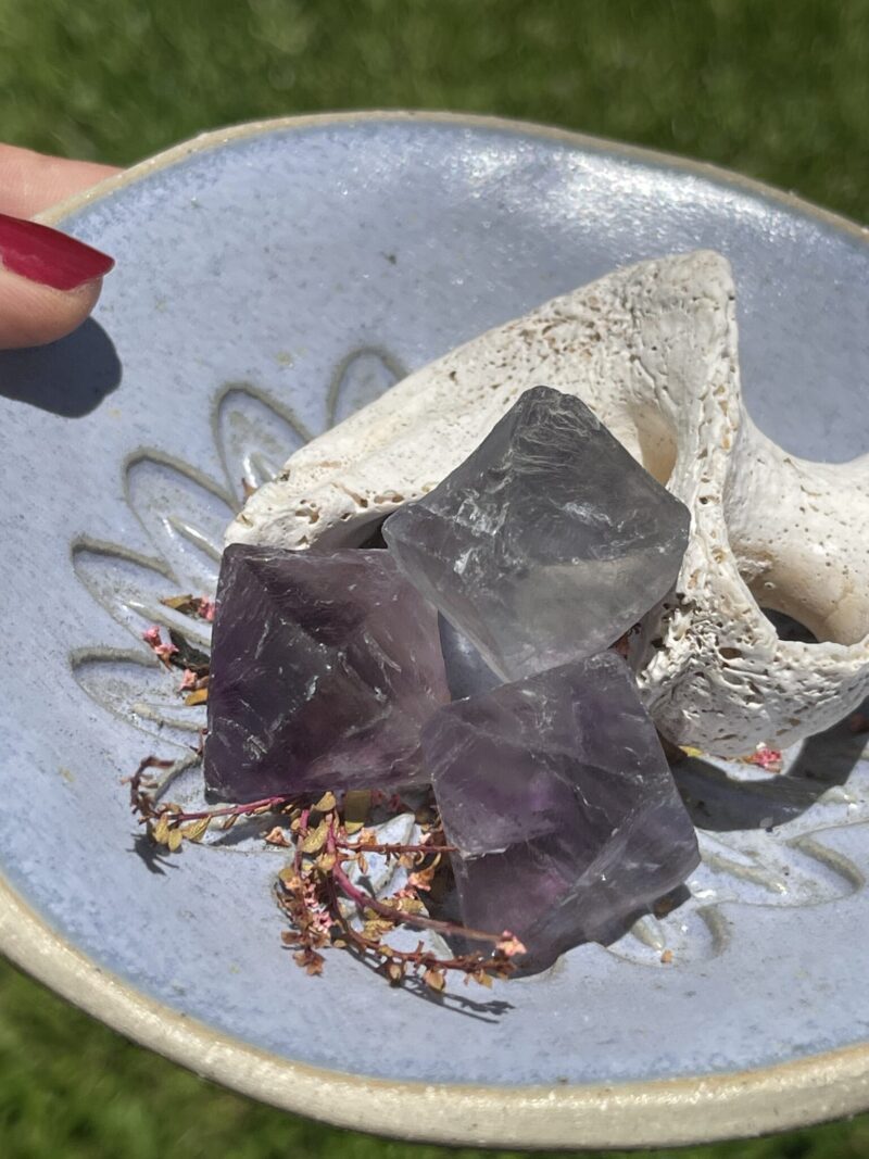 Rainbow Fluorite Octahedron – A Prism of Balance and Inspiration