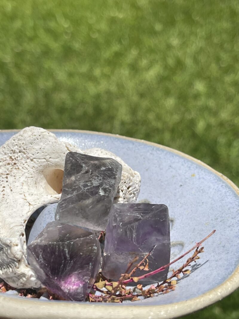 Rainbow Fluorite Octahedron – A Prism of Balance and Inspiration