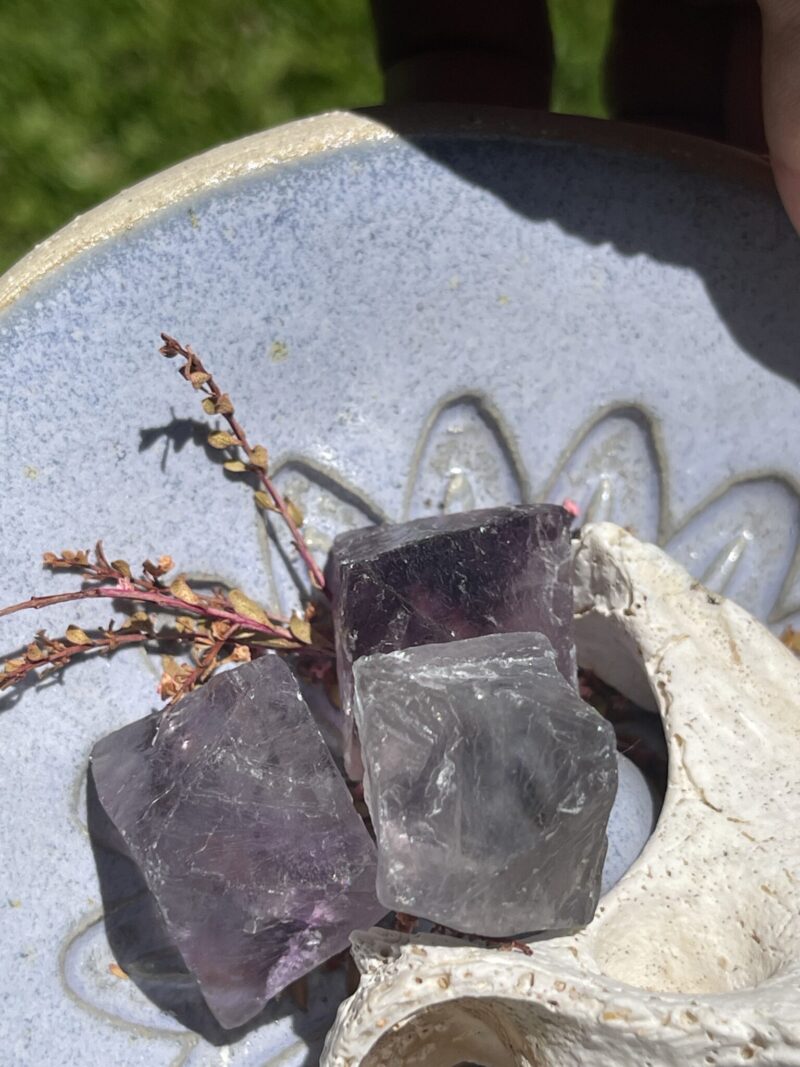 Rainbow Fluorite Octahedron – A Prism of Balance and Inspiration