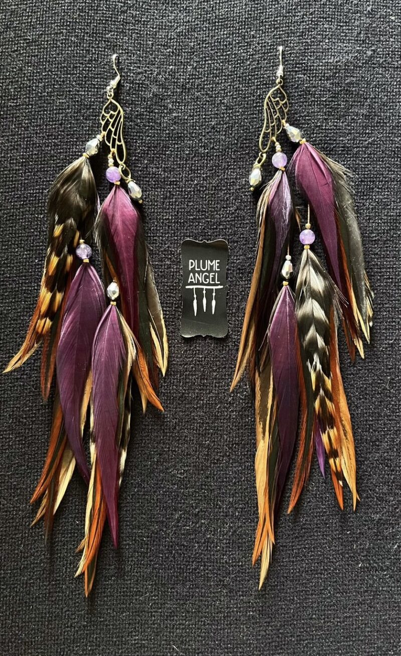 these are Butterfly Wing Feather Earrings – Graceful Elegance Inspired by Nature