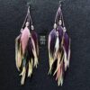 These are Chantire Pastel Feather Earrings – Soft Elegance with a Purpose