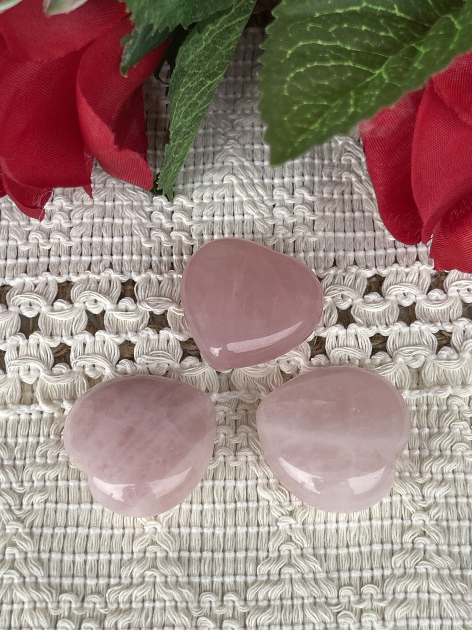 Hold Love Close: Rose Quartz Heart (3cm)