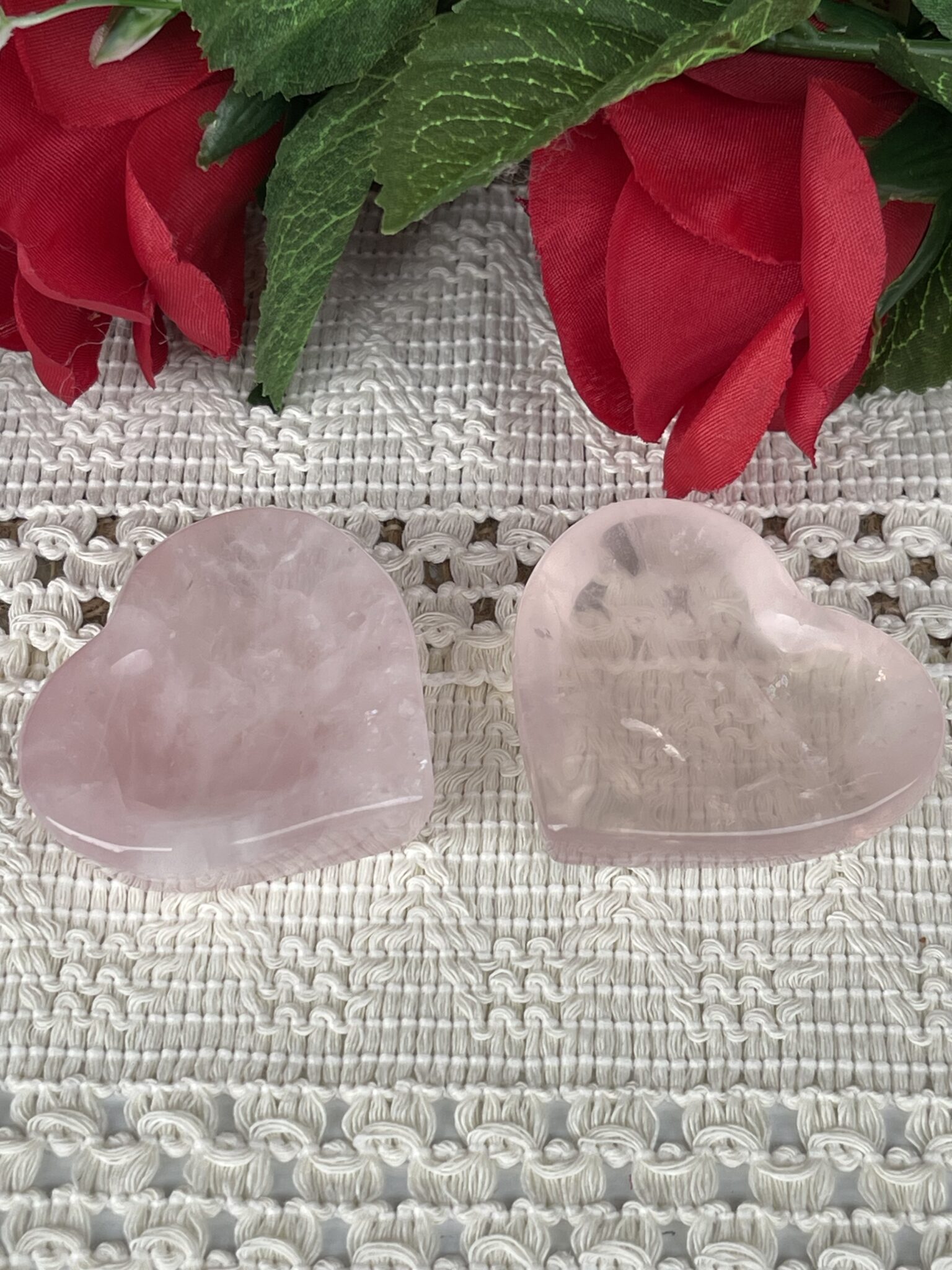 Cherish Love: Rose Quartz Heart Jewellery Plate