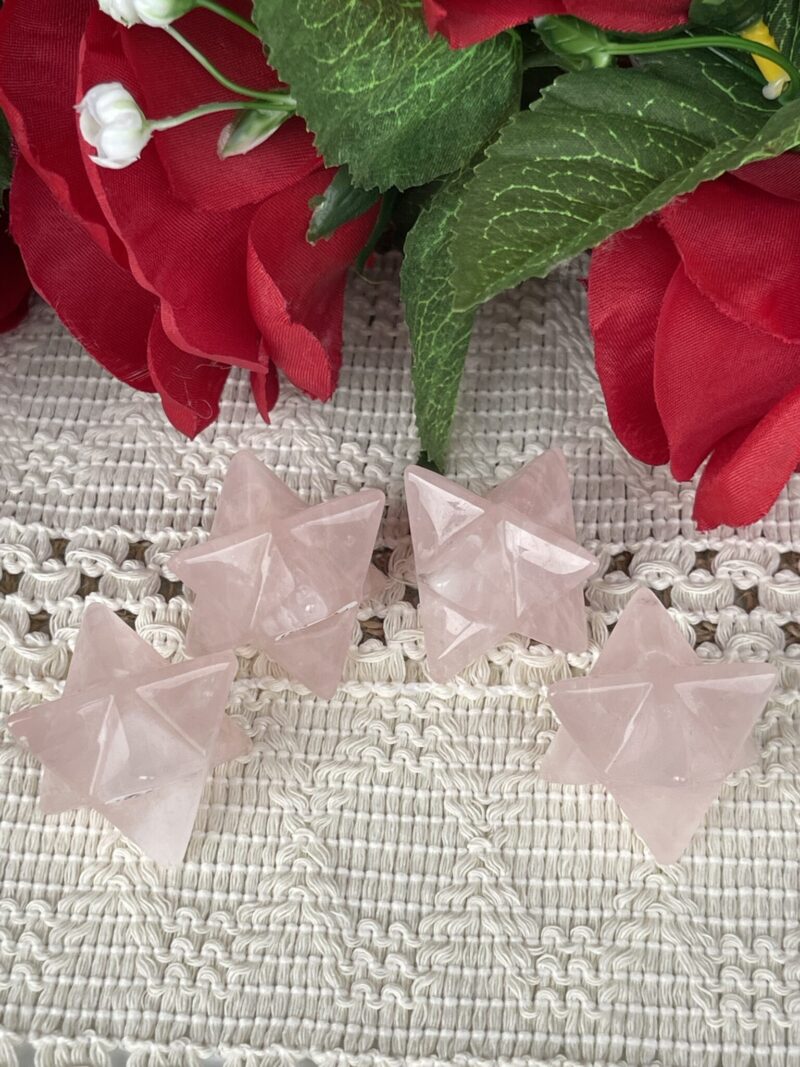 Love and Balance: Rose Quartz Merkabah (4cm)