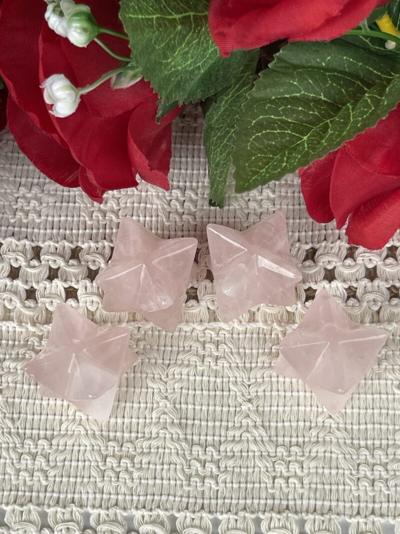 Love and Balance: Rose Quartz Merkabah (4cm)