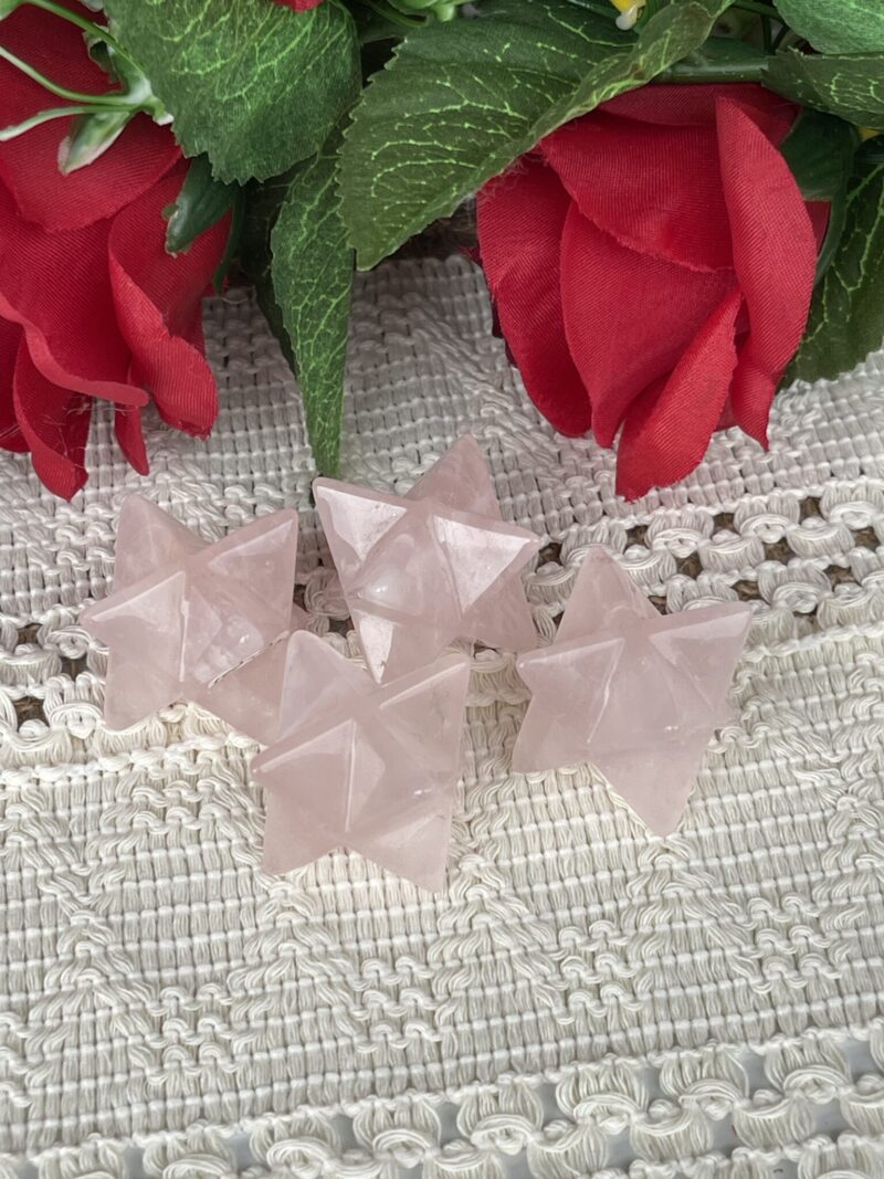 Love and Balance: Rose Quartz Merkabah (4cm)