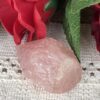 Ignite the Flame of Love: Rose Quartz Polished Flame