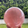 Radiate Love: Stunning Deep Pink Rose Quartz Sphere 2.5kg