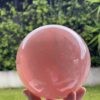 Radiate Love: Stunning Deep Pink Rose Quartz Sphere 2.5kg