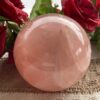 Radiate Love: Stunning Deep Pink Rose Quartz Sphere 2.5kg