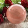 Radiate Love: Stunning Deep Pink Rose Quartz Sphere 2.5kg