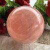 Radiate Love: Stunning Deep Pink Rose Quartz Sphere 2.5kg