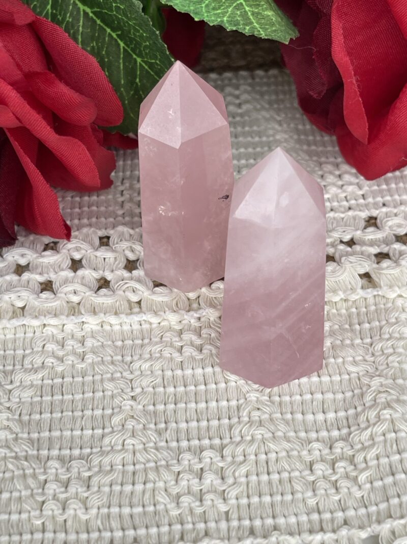 Elevate Love’s Energy: Rose Quartz Generator Tower 5cm