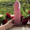 Mesmerizing Rose Quartz Tower – 28cm