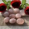 Graceful Rose Quartz Palm Treasures – Love in Your Hands