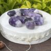 Chevron Amethyst Tumble Stones (3-Pack) – Spiritual Clarity and Inner Peace