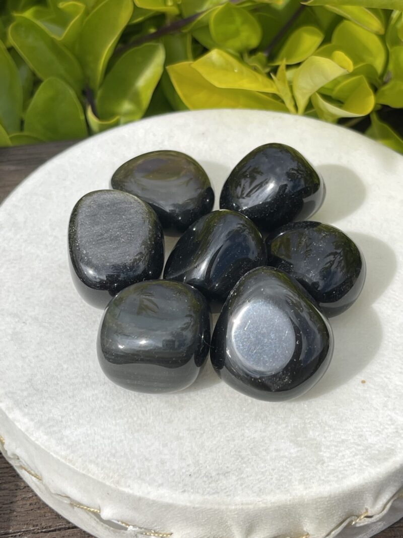 Rainbow Obsidian Tumble Stones (3-Pack) – Grounding and Heart-Centered Healing