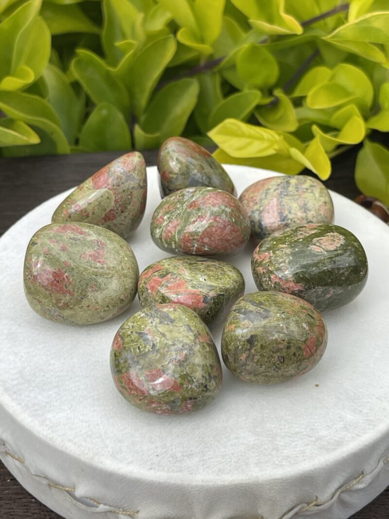 Unakite Tumble Stones (3-Pack) – Balance and Emotional Healing