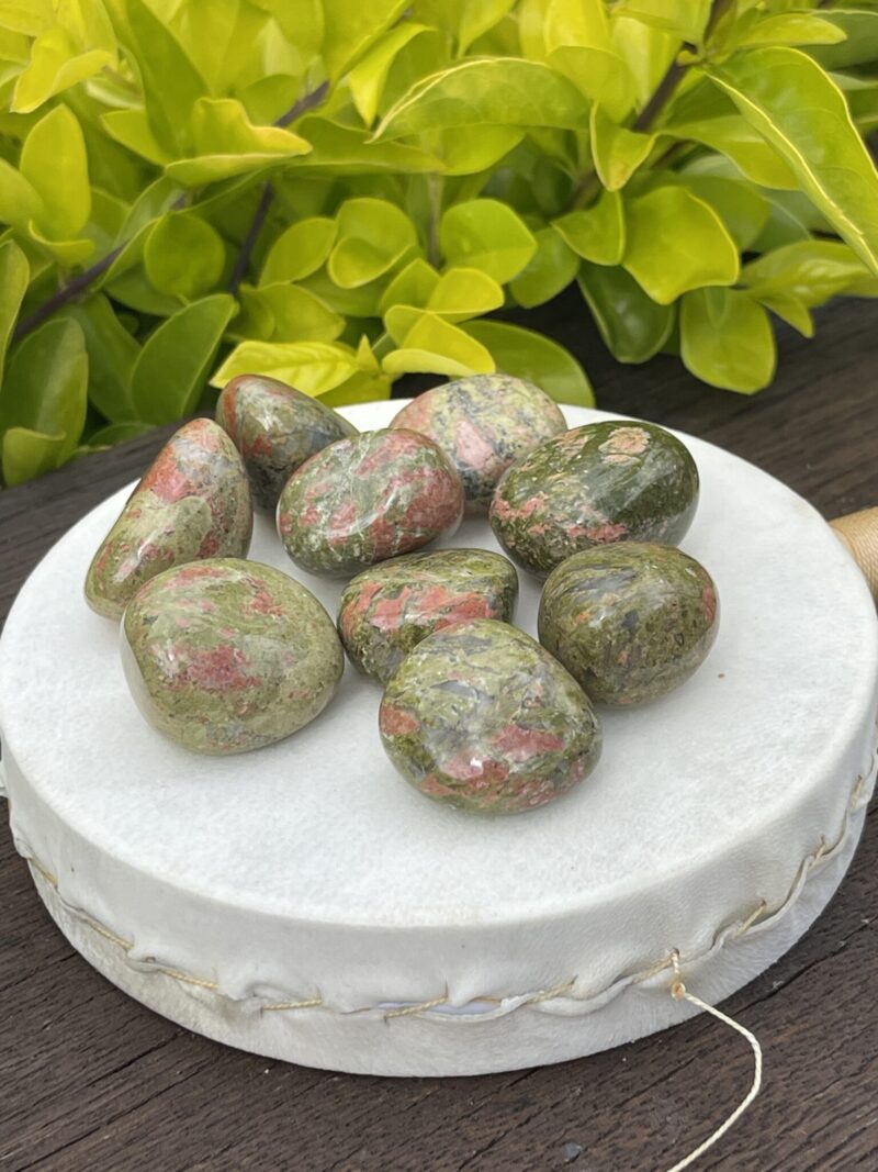 Unakite Tumble Stones (3-Pack) – Balance and Emotional Healing