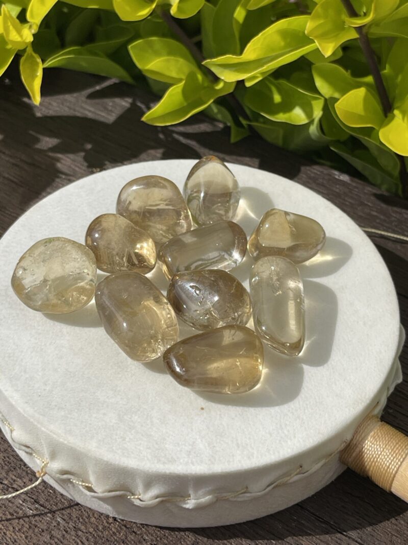 AAA Grade Natural Citrine Tumble Stones (2-Pack) – Abundance and Positivity