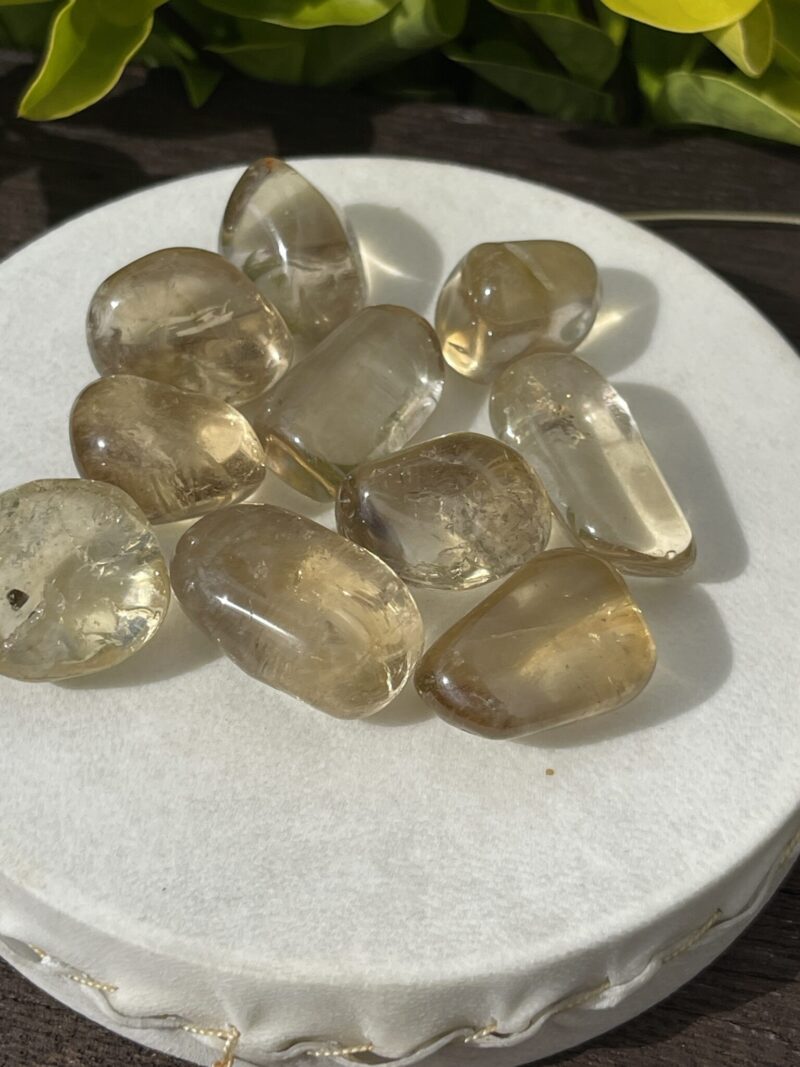 AAA Grade Natural Citrine Tumble Stones (2-Pack) – Abundance and Positivity