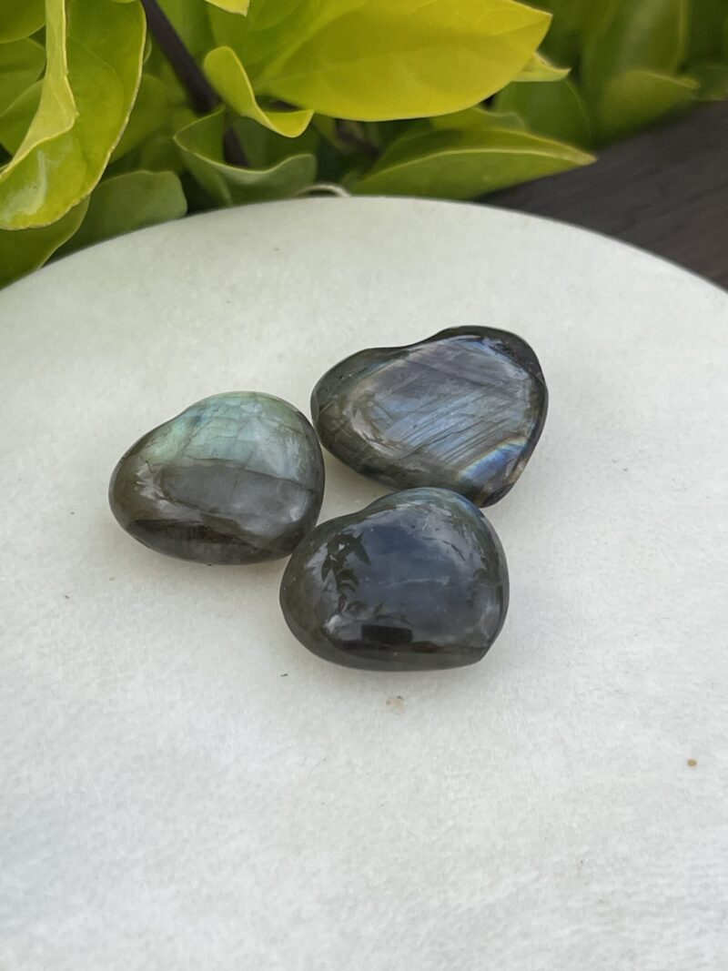 Labradorite Hearts – A Symbol of Magic, Protection, and Transformation