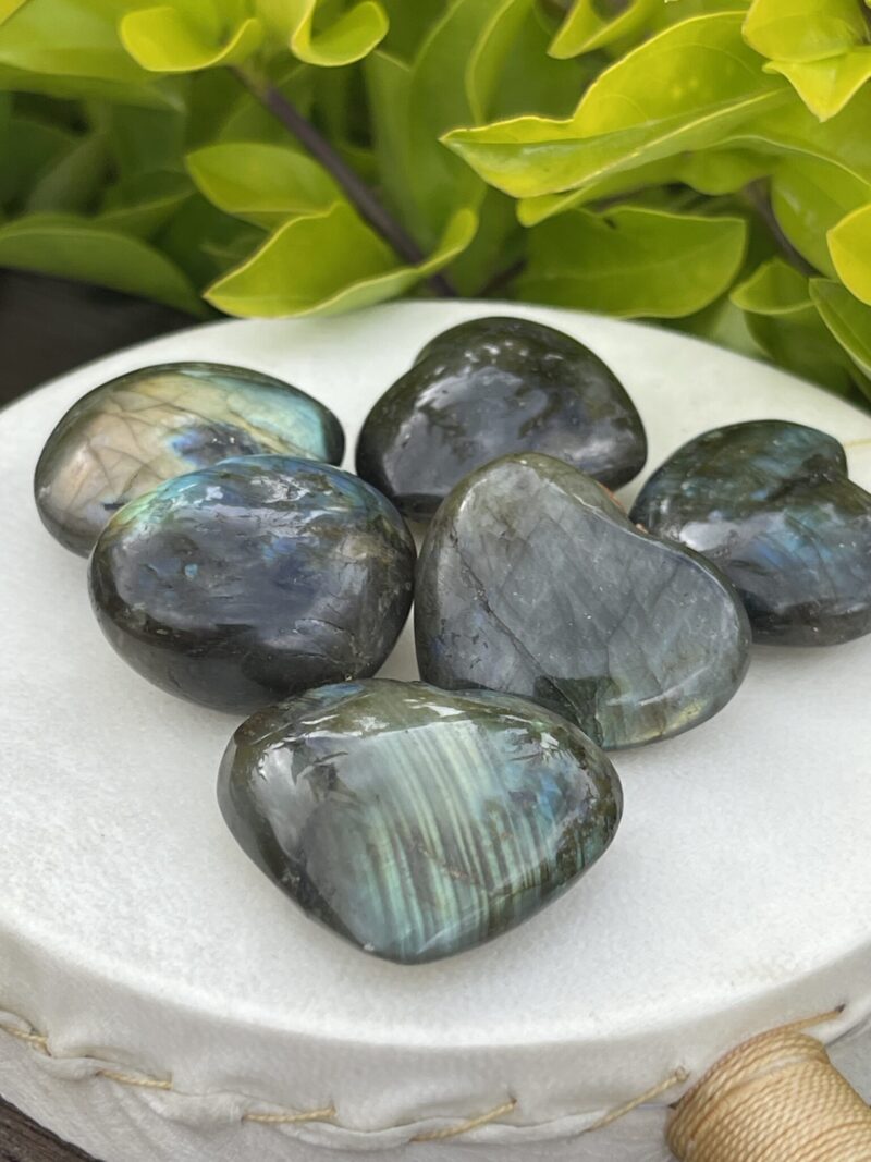 Labradorite Hearts – A Symbol of Magic, Protection, and Transformation