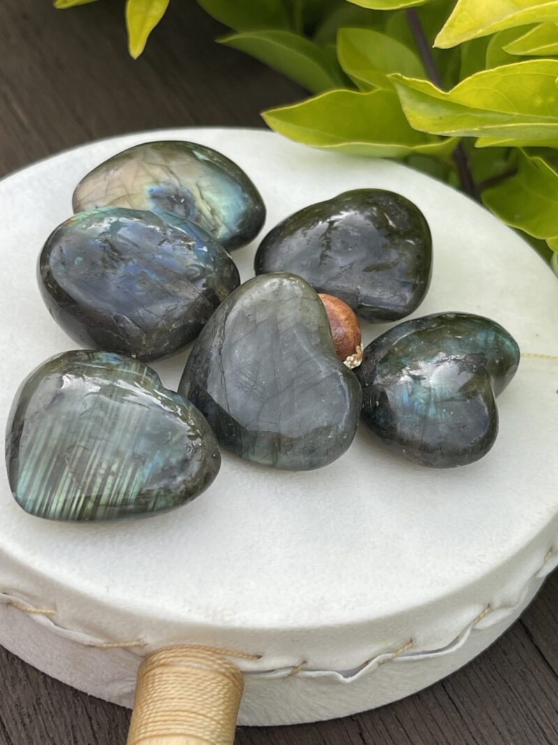 Labradorite Hearts – A Symbol of Magic, Protection, and Transformation