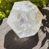 Radiate Universal Energy: Rainbow Clear Quartz Dodecahedron 817g