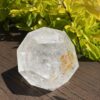 Radiate Universal Energy: Rainbow Clear Quartz Dodecahedron 817g