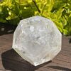 Radiate Universal Energy: Rainbow Clear Quartz Dodecahedron 817g