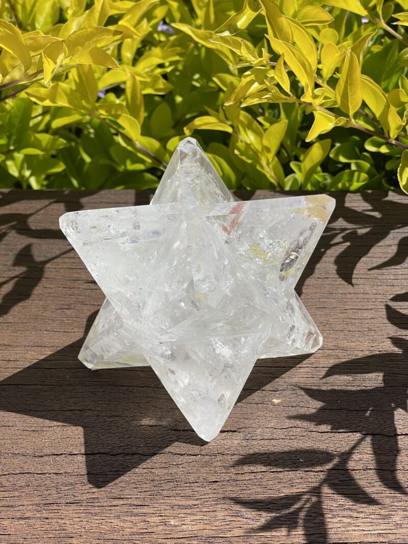 Divine Energy: Rainbow Clear Quartz Merkabah (682g)