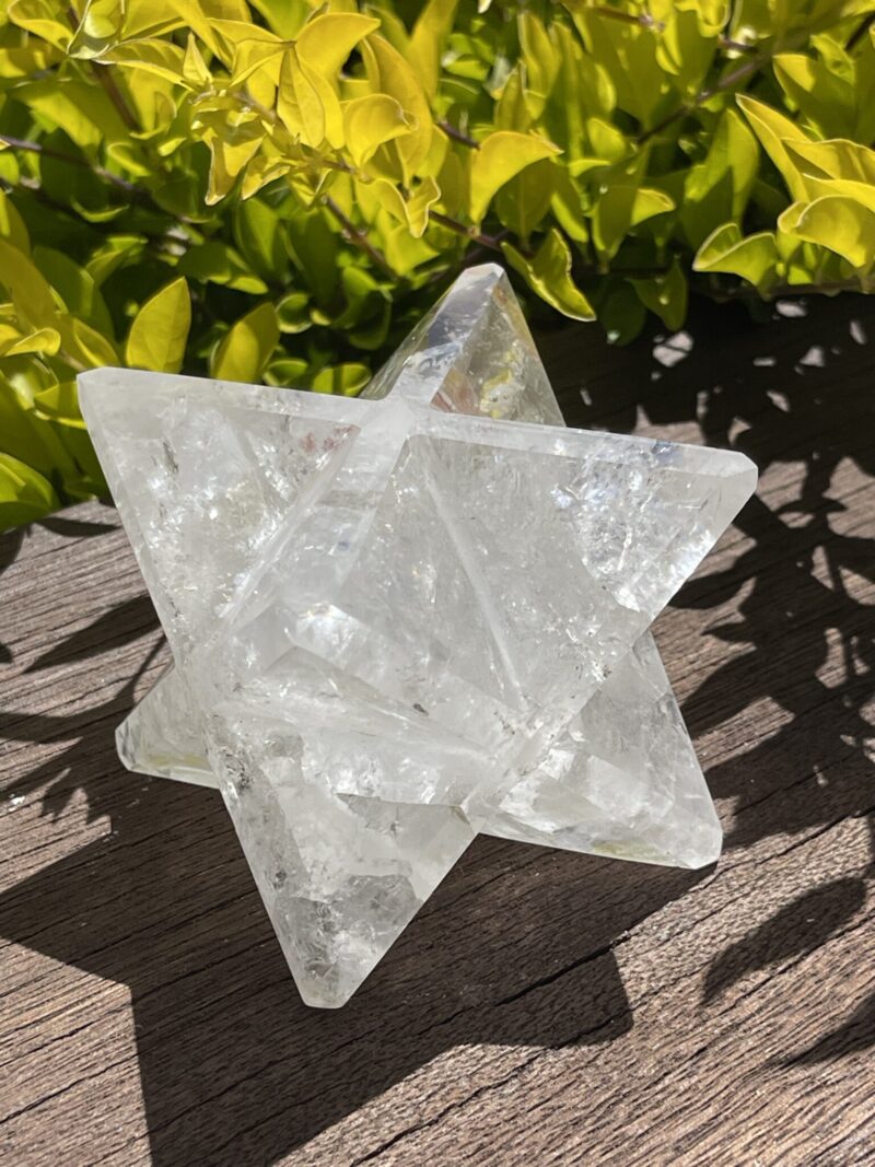 Divine Energy: Rainbow Clear Quartz Merkabah (682g)