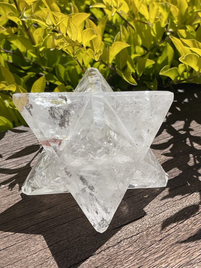 Divine Energy: Rainbow Clear Quartz Merkabah (682g)