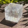 Grounding Brilliance: Rainbow Clear Quartz Cube (369g)