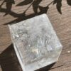 Grounding Brilliance: Rainbow Clear Quartz Cube (369g)