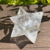 Illuminate Your Path: Rainbow Clear Quartz Merkabah (216g)