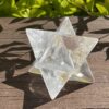 Illuminate Your Path: Rainbow Clear Quartz Merkabah (216g)