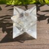 Illuminate Your Path: Rainbow Clear Quartz Merkabah (216g)