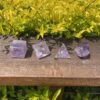 Rainbow Amethyst Elemental Sacred Geometry Set (4 Pieces)