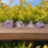 Rainbow Amethyst Elemental Sacred Geometry Set (4 Pieces)