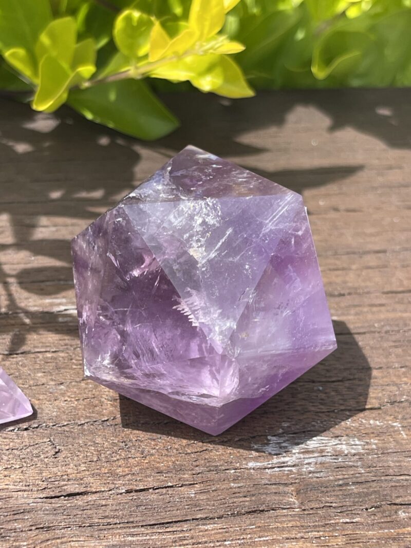 Rainbow Amethyst Elemental Sacred Geometry Set (4 Pieces)